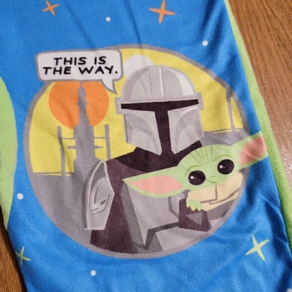 Star Wars The Mandalorian Grogu Baby Yoda Pajama Blanket Sleepee 1 Piece Size 7 - Picture 2 of 9
